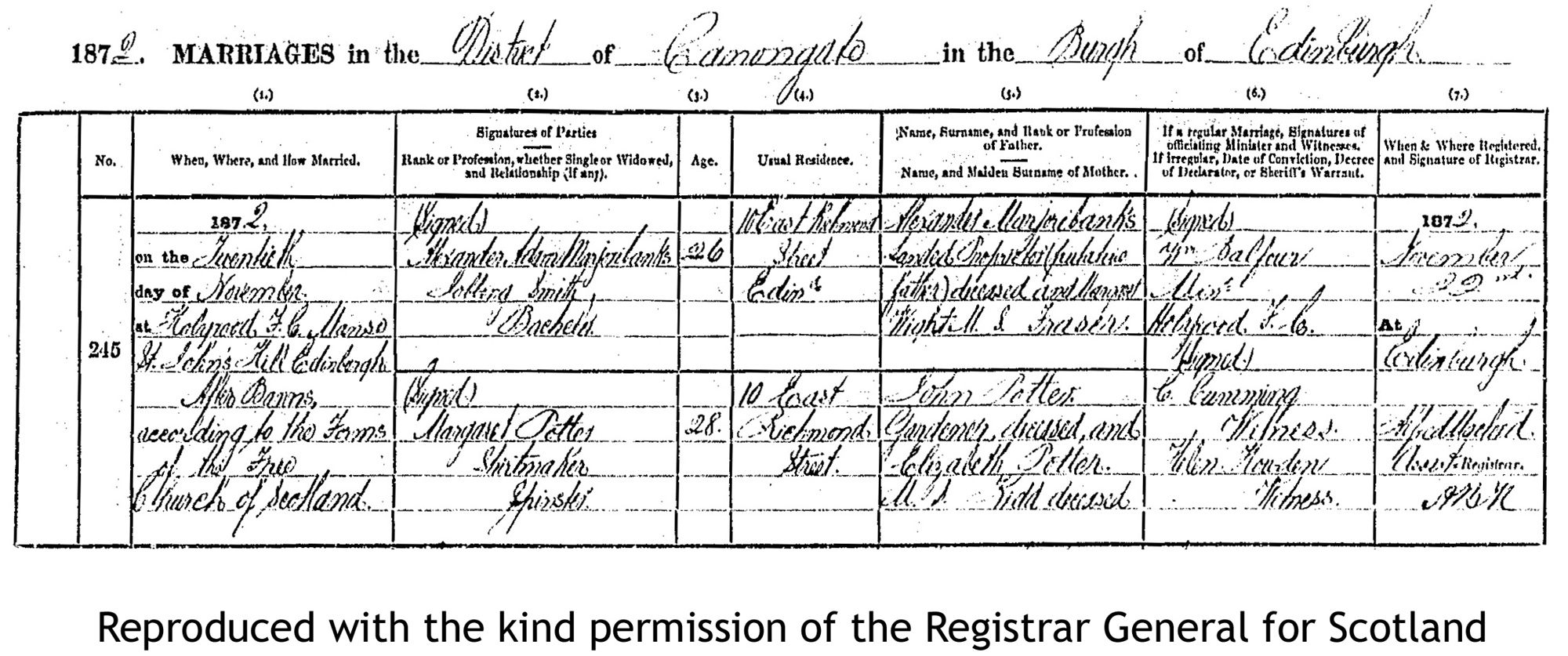 Marriage Certificate